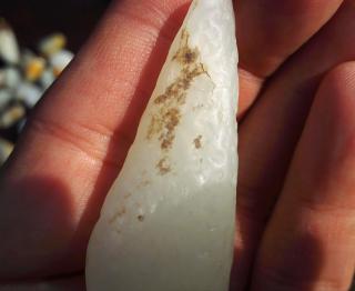和田玉旱籽?残籽?水返沙的料子,油性倒是真不错